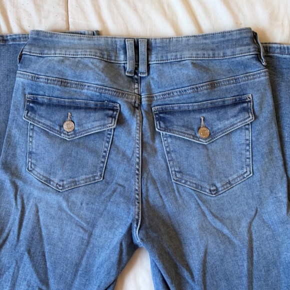 GARAGE Denim Blue Low-Rise Jeans - Picture 4 of 7